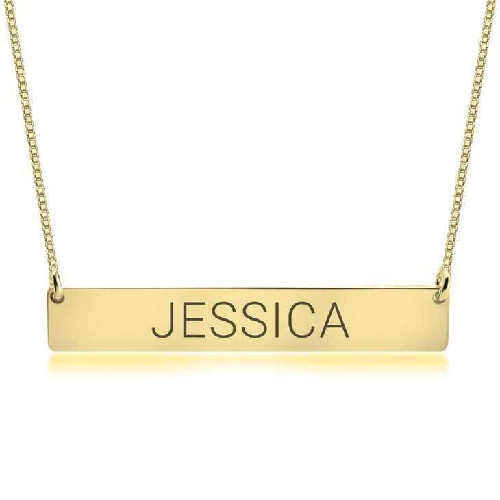 Personalized Bar Name Necklace