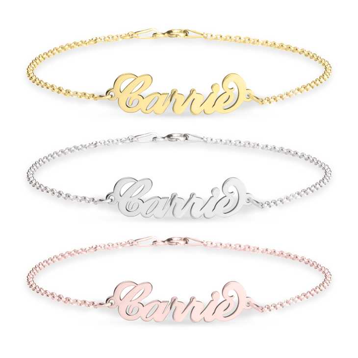 Carrie Name Bracelet