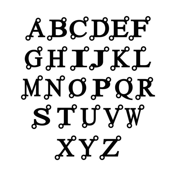 Sideways Initial Letter Necklace