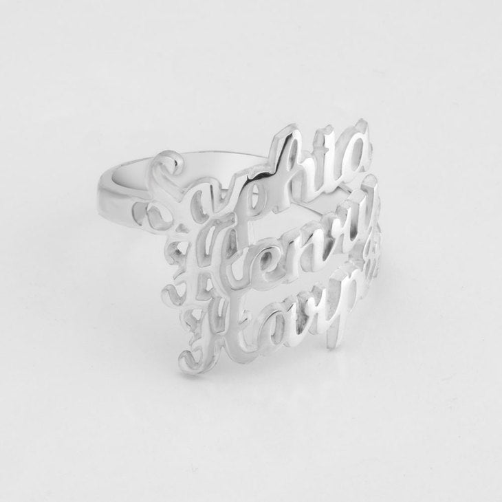 Custom Two/Three Name Ring