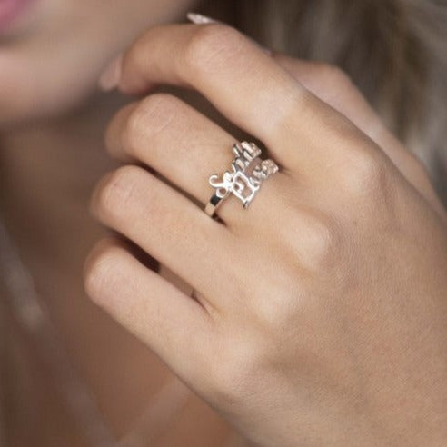 Custom Two/Three Name Ring