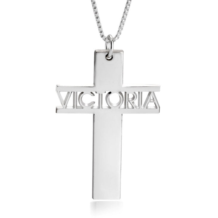 Cross Necklace Name