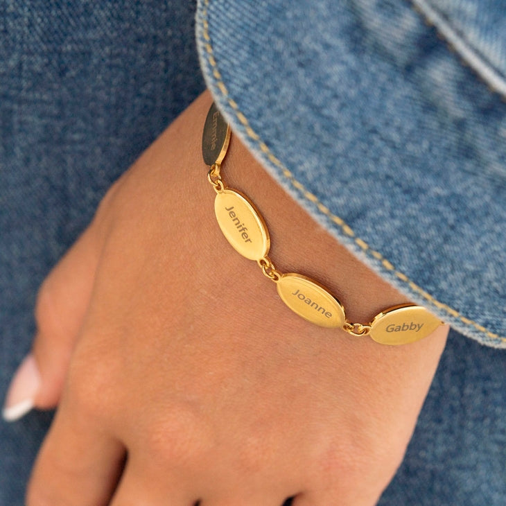 Engraved Bracelet with Children's Names