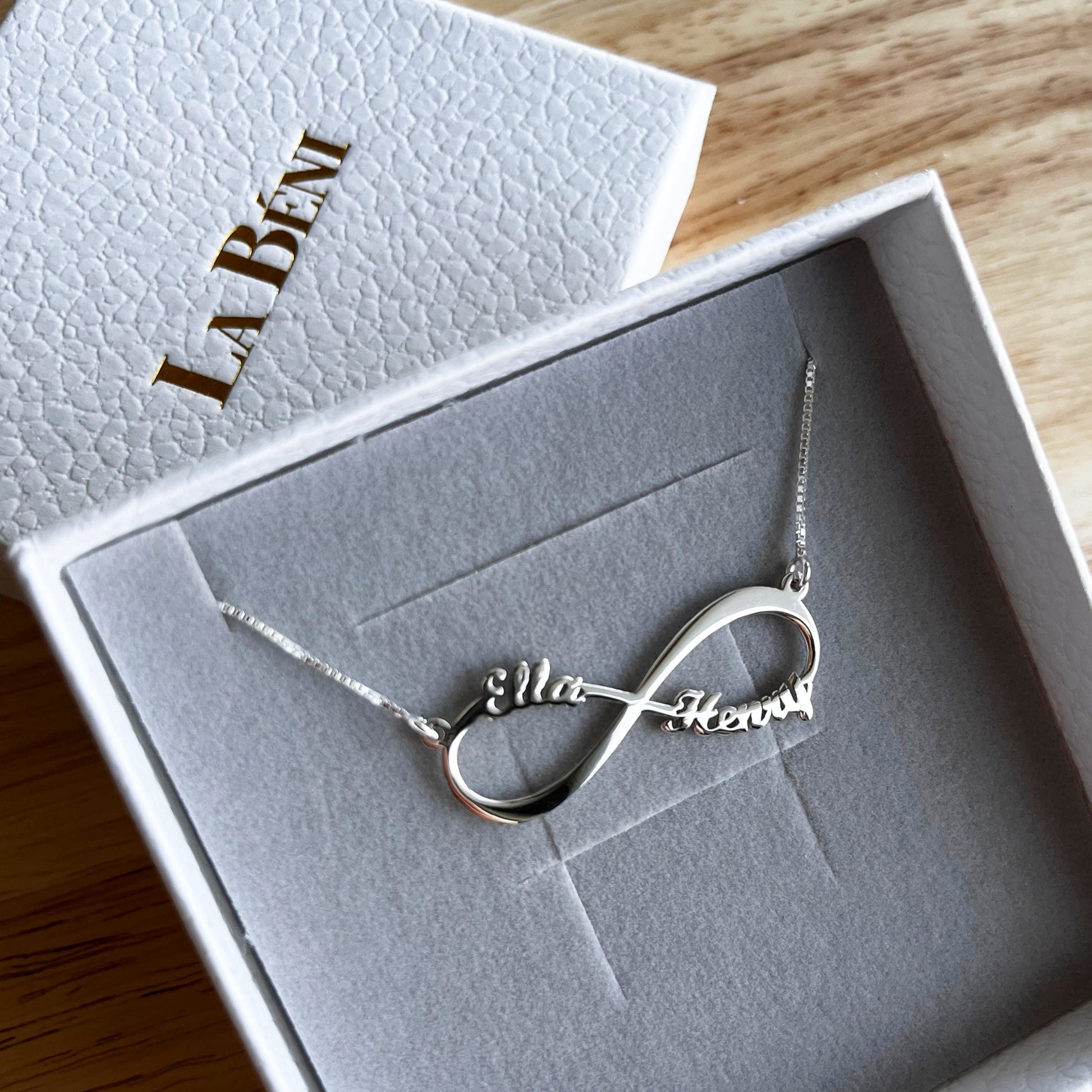 infinity name necklace