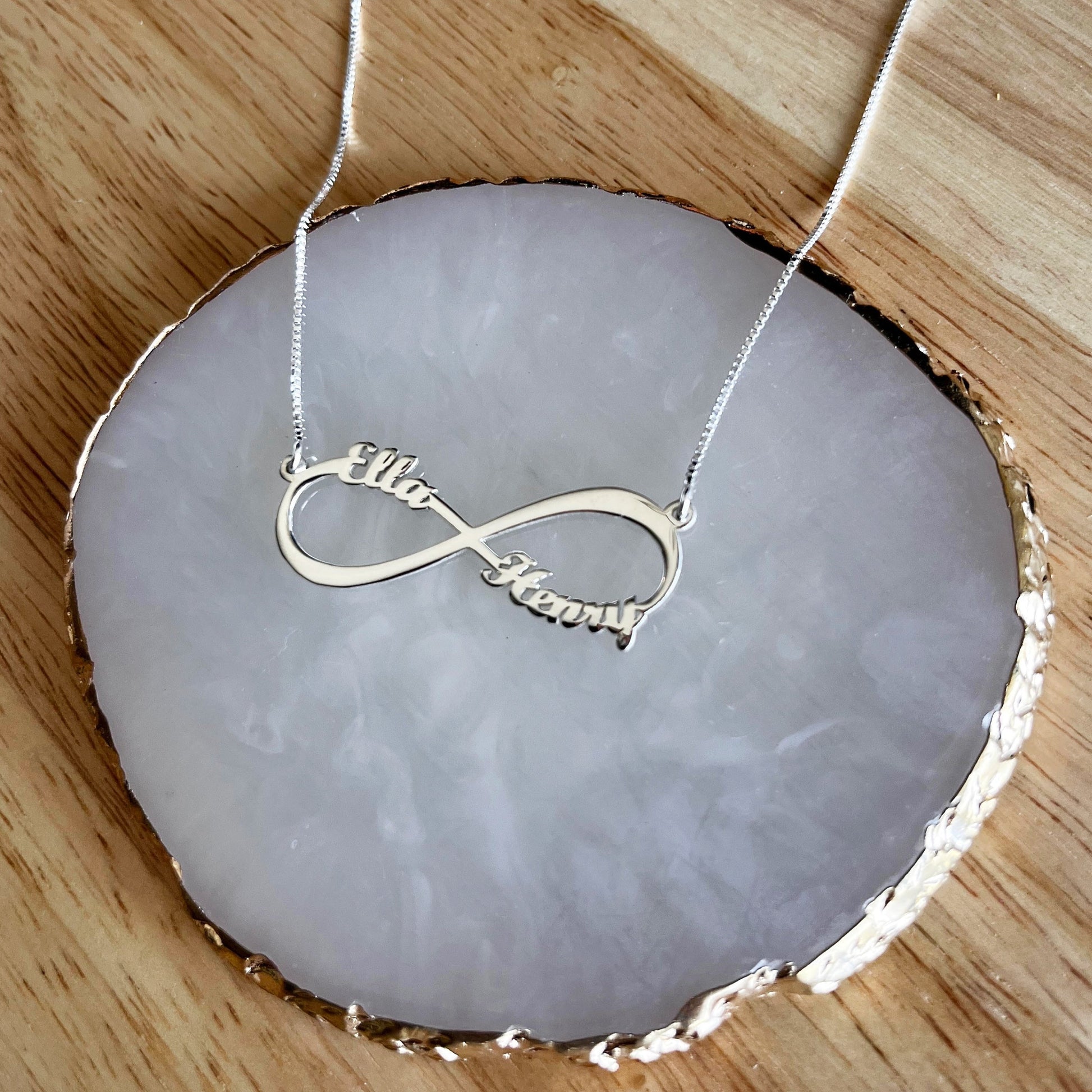 infinity name necklace