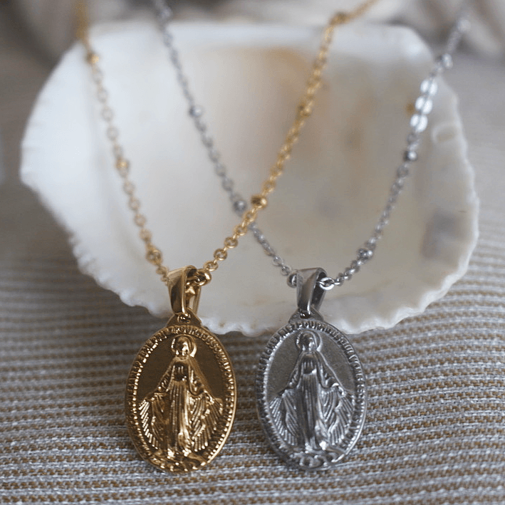 Mini Miraculous Medal Necklace - La Béni