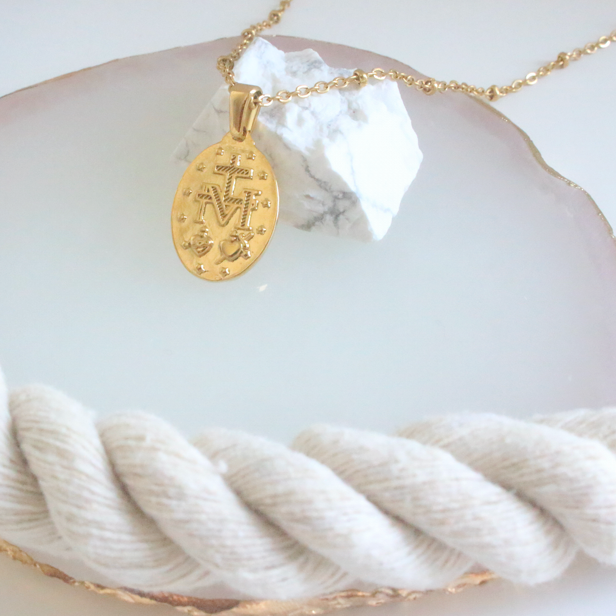 Mini Miraculous Medal Necklace
