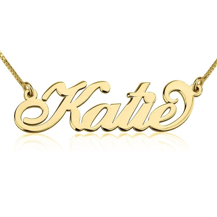 Personalized Carrie Name Bracelet - 24K Gold Plated