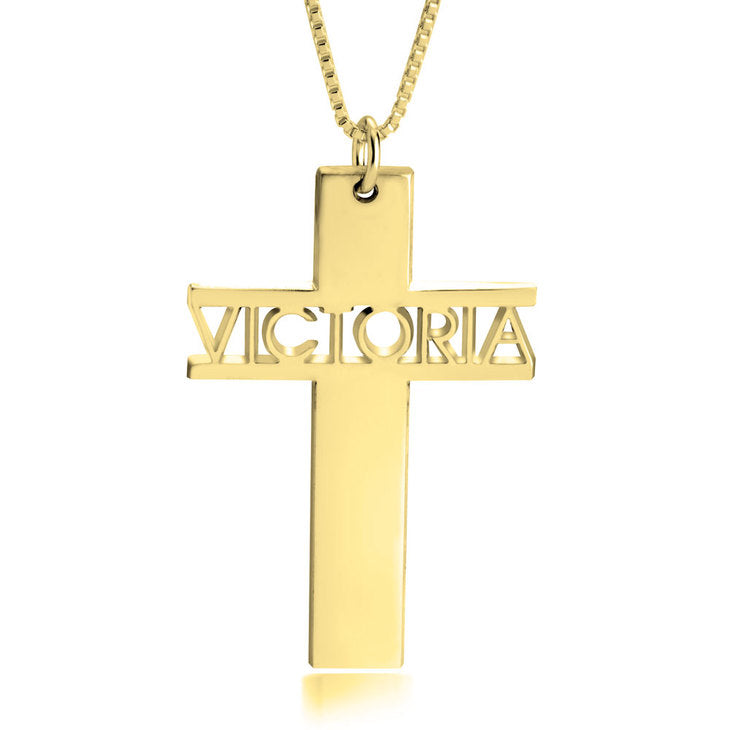 Cross Necklace Name
