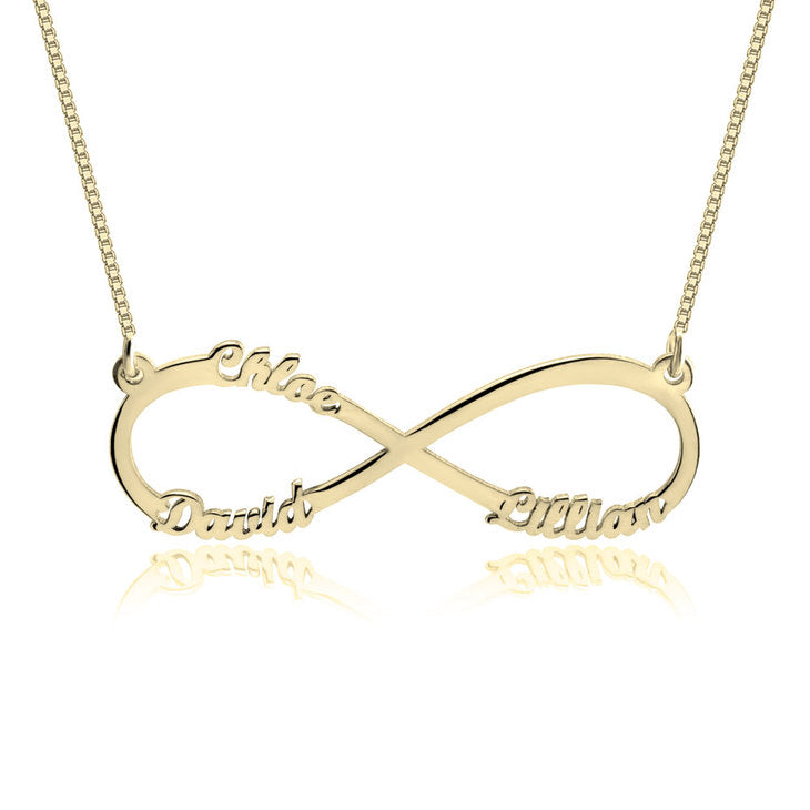Infinity Necklace with Names