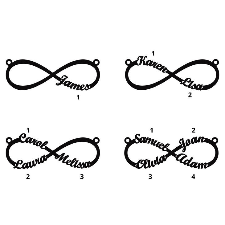Infinity Necklace with Names