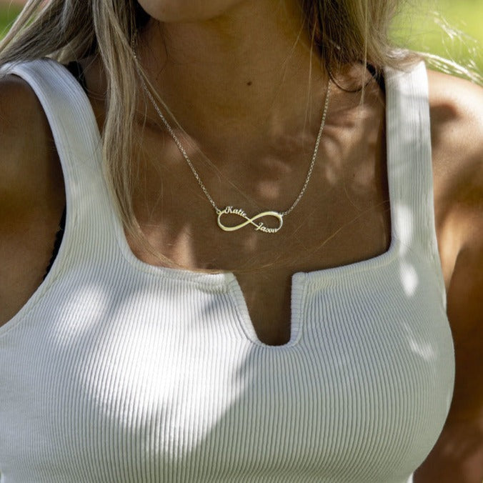 Infinity Necklace with Names