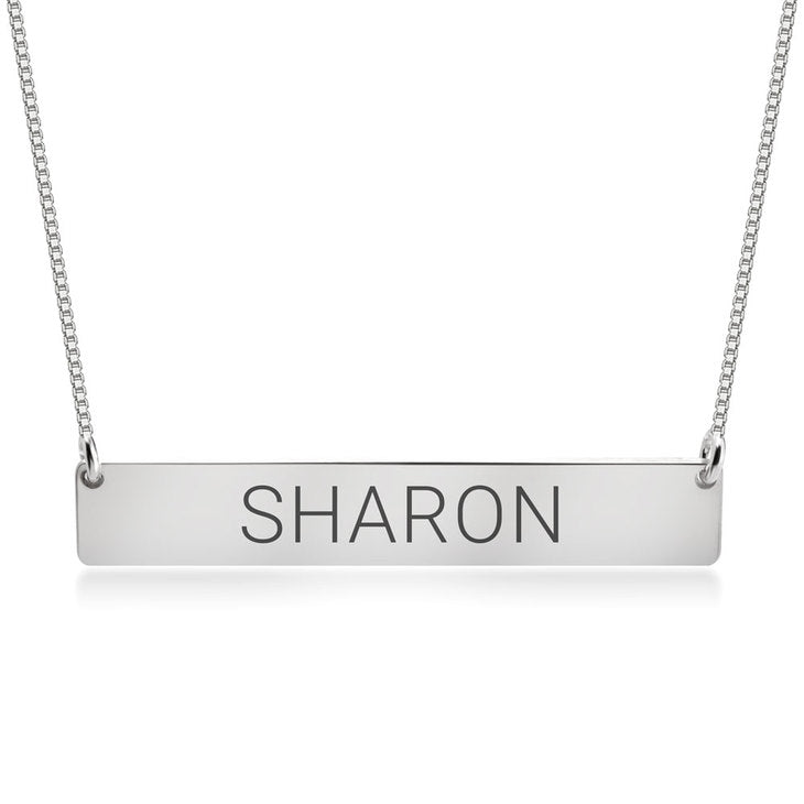 Personalized Bar Name Necklace
