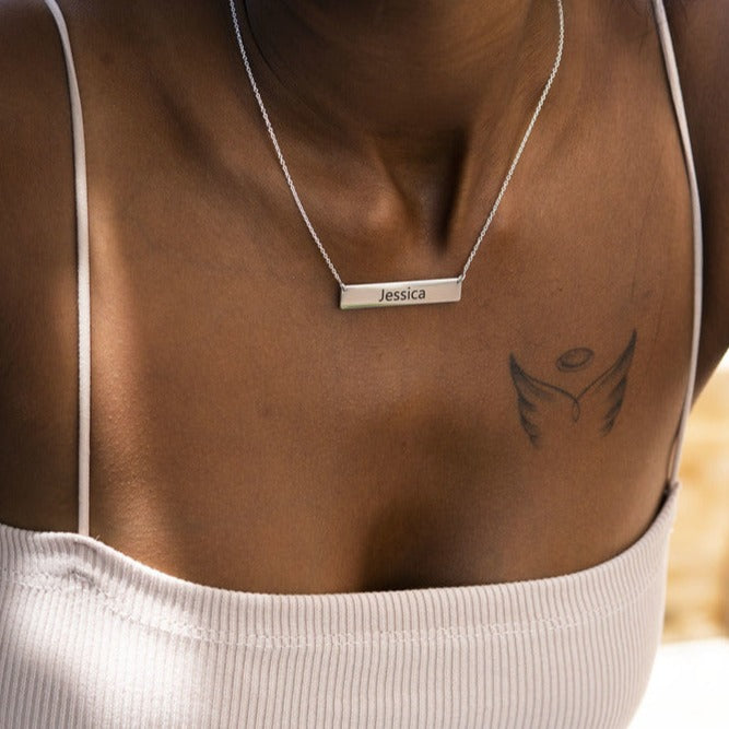 Personalized Bar Name Necklace