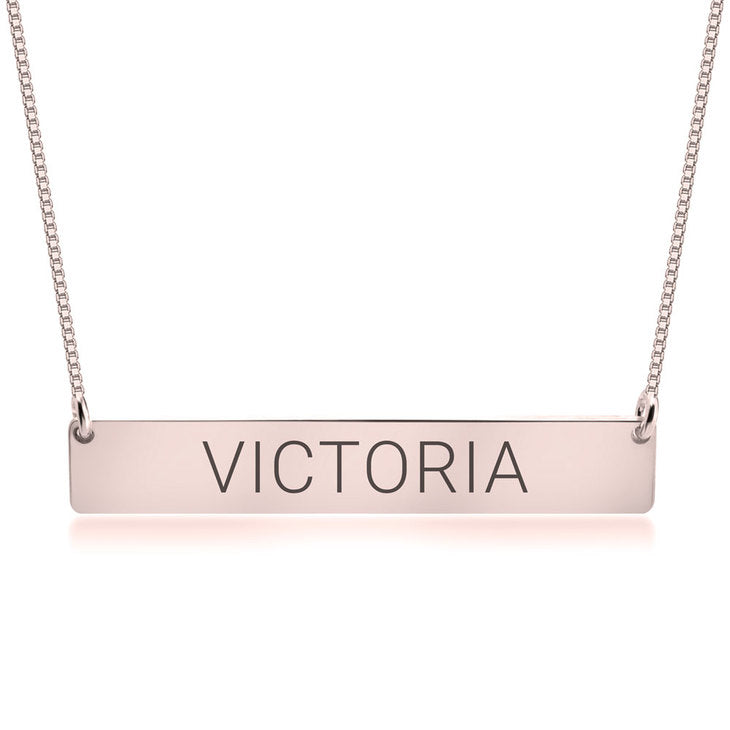 Personalized Bar Name Necklace