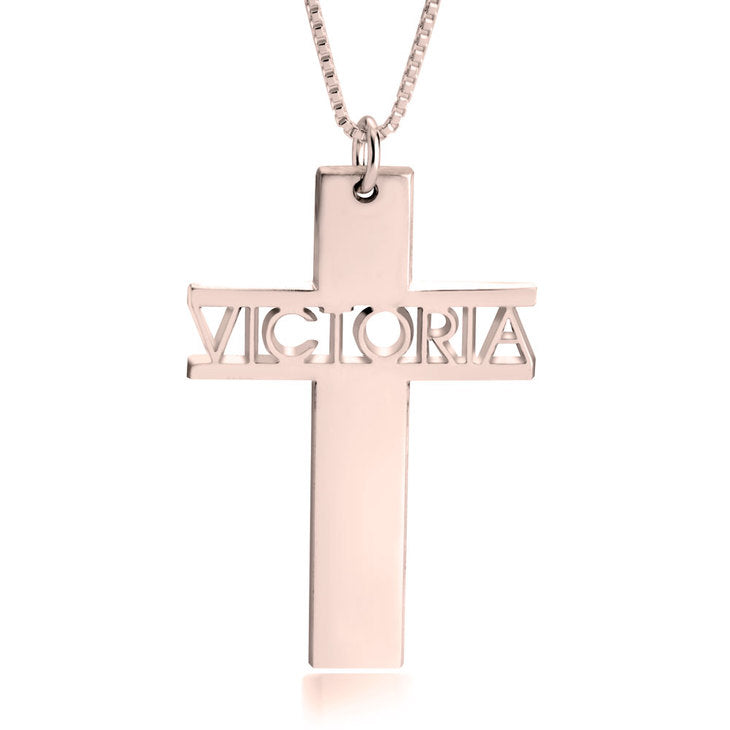 Cross Necklace Name