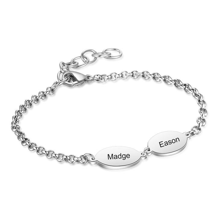 Engraved Bracelet with Children's Names