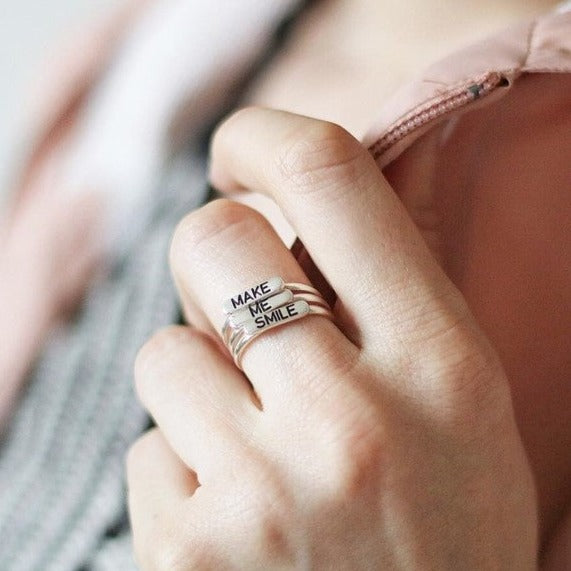 Stackable Ring with Name