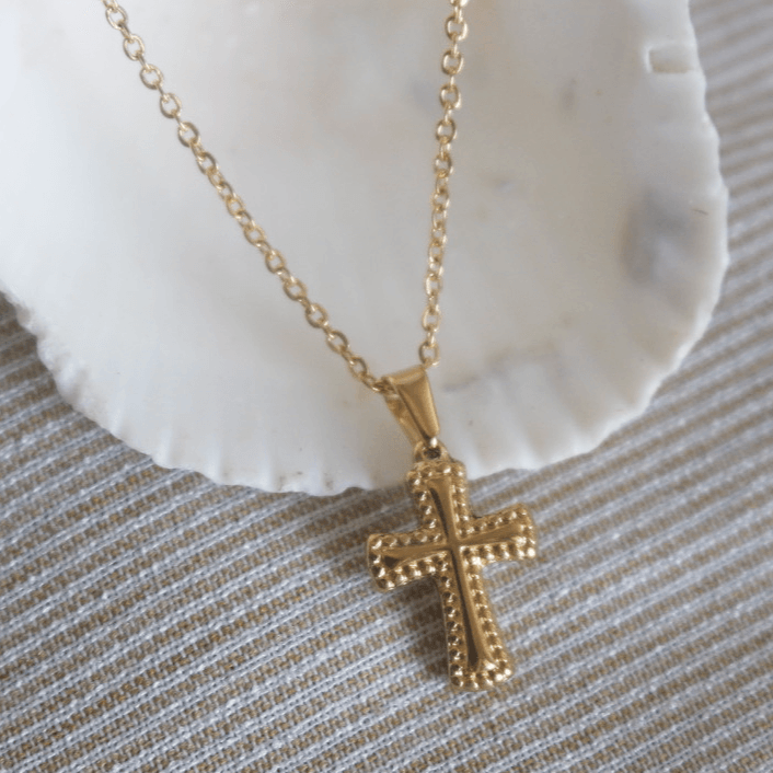 Tiny Cross Necklace - La Béni